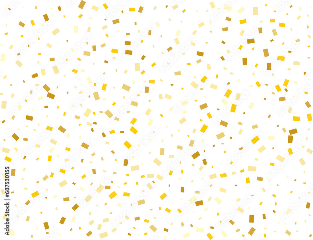 Modern Gold Rectangular Confetti Modern Gold Rectangular Confetti