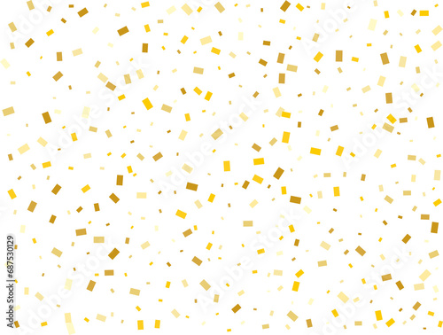Modern Gold Rectangular Confetti © writerfantast