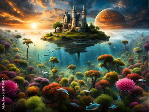 Dreamscape Odyssey: Crafting Surreal Artwork for Stock Photography, Generative AI