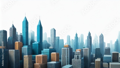 3d render cityscape view with copyspace for text © Tanakorn