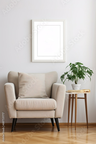 Timeless Beauty: Pastel-Colored Setting with Light Wooden Frame