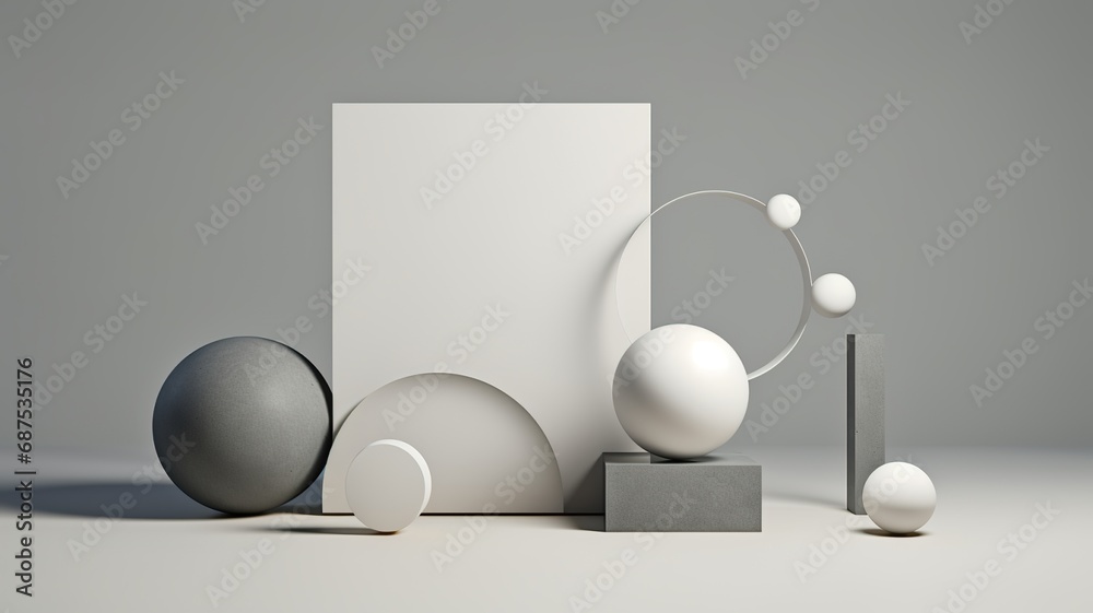 Dynamic abstract 3D composition playing with light and shadow for a mesmerizing effect Dynamic abstract 3D composition playing with light and shadow for a mesmerizing effect