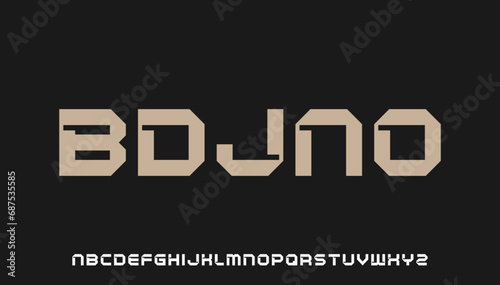 modern stylish capital alphabet letter logo design photo
