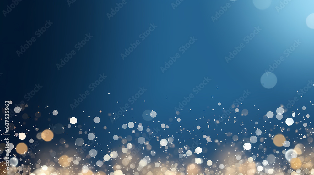 golden and silver xmas lights on blue background for merry christmas or season greetings message,bright decoration.Elegant holiday season social post digital card.Copy type space for text or logo
golden and silver xmas lights on blue background for merry christmas or season greetings message,bright decoration.Elegant holiday season social post digital card.Copy type space for text or logo