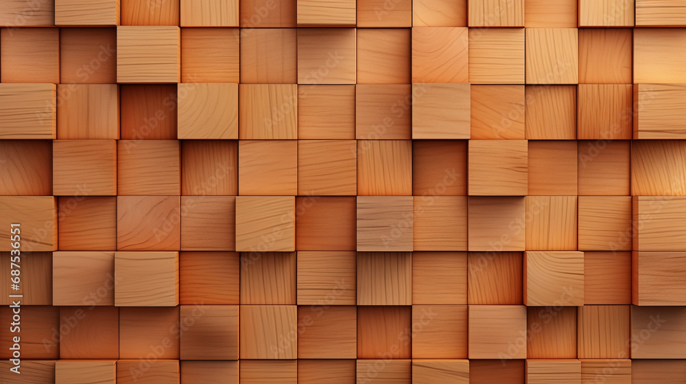 Wooden blocks made of natural wood. Bog oak texture. Wooden squares, tile wallpaper. 3D rendering. Wooden blocks made of natural wood. Bog oak texture. Wooden squares, tile wallpaper. 3D rendering.