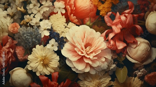 Floral Flourish: Vintage Charm in Full Bloom © Sajawal