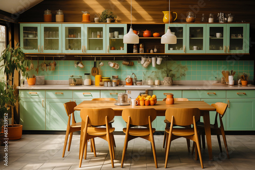 Mid-century kitchen decor that is both and beautiful  kitchen interior