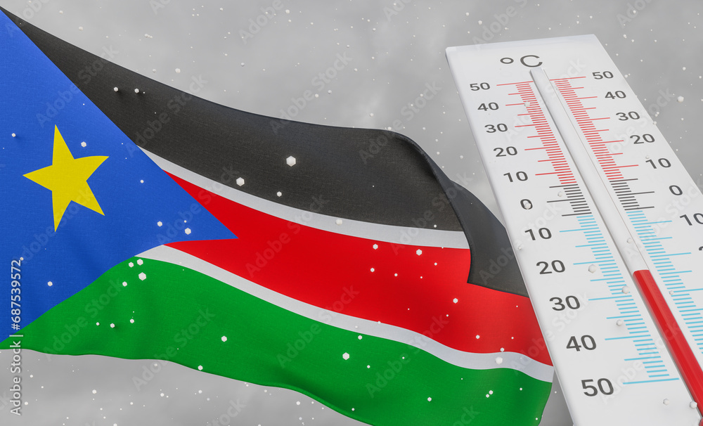 Winter in South Sudan with severe cold, negative temperature, Cold