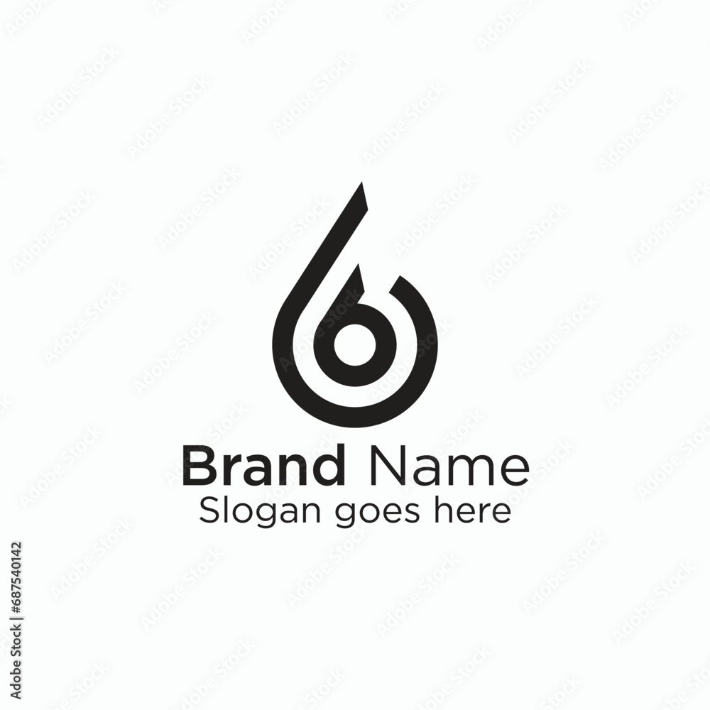 Logo branding for company website or creative minimal number 6 logo design Logo branding for company website or creative minimal number 6 logo design