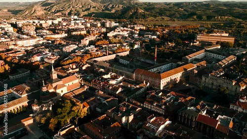 aereal view of the city photo