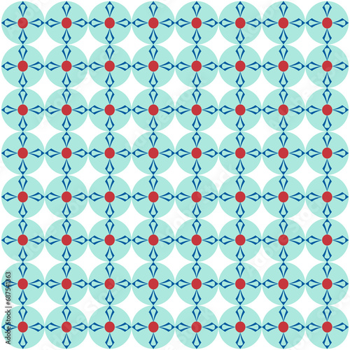 Vector unique abstract background with repeating floral ornaments