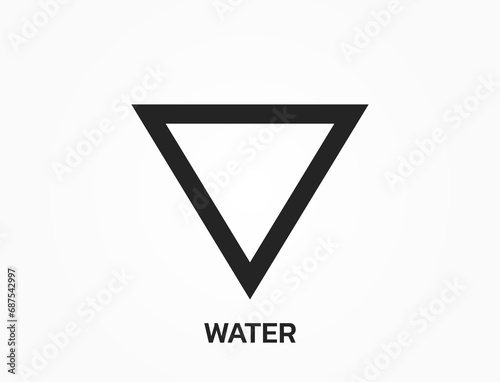 water astrology element symbols. zodiac and horoscope sign. isolated vector image