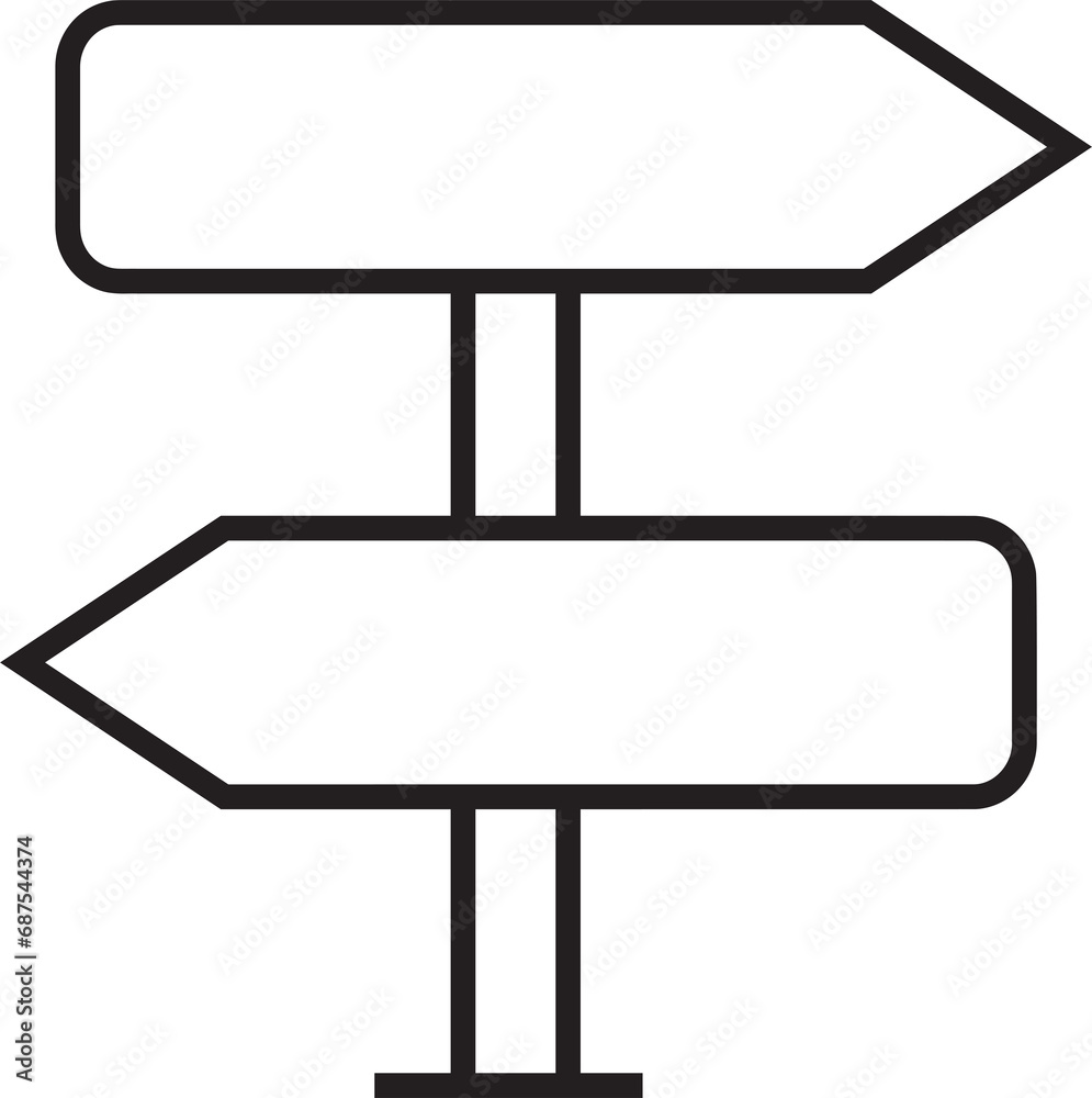 Fototapeta premium Street Signpost Icon 