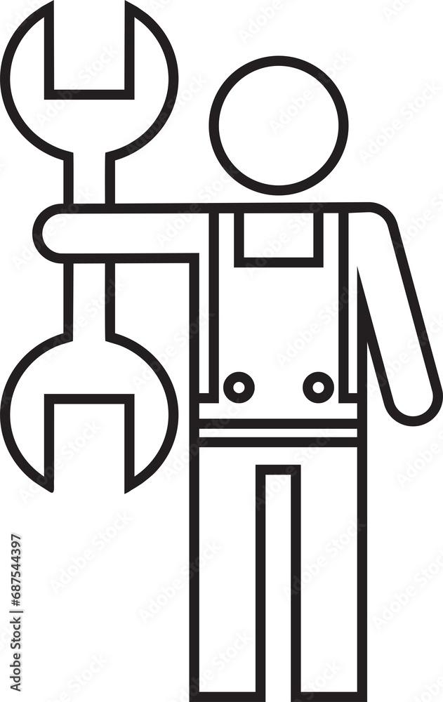 Handyman Line Icon
Handyman Line Icon