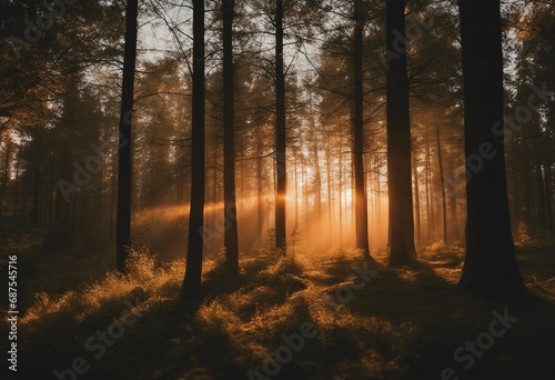 Sunset in the forest © FrameFinesse
