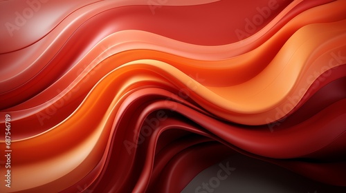 Abstract background with red and orange curves