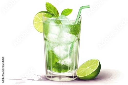 Mojito icon on white background