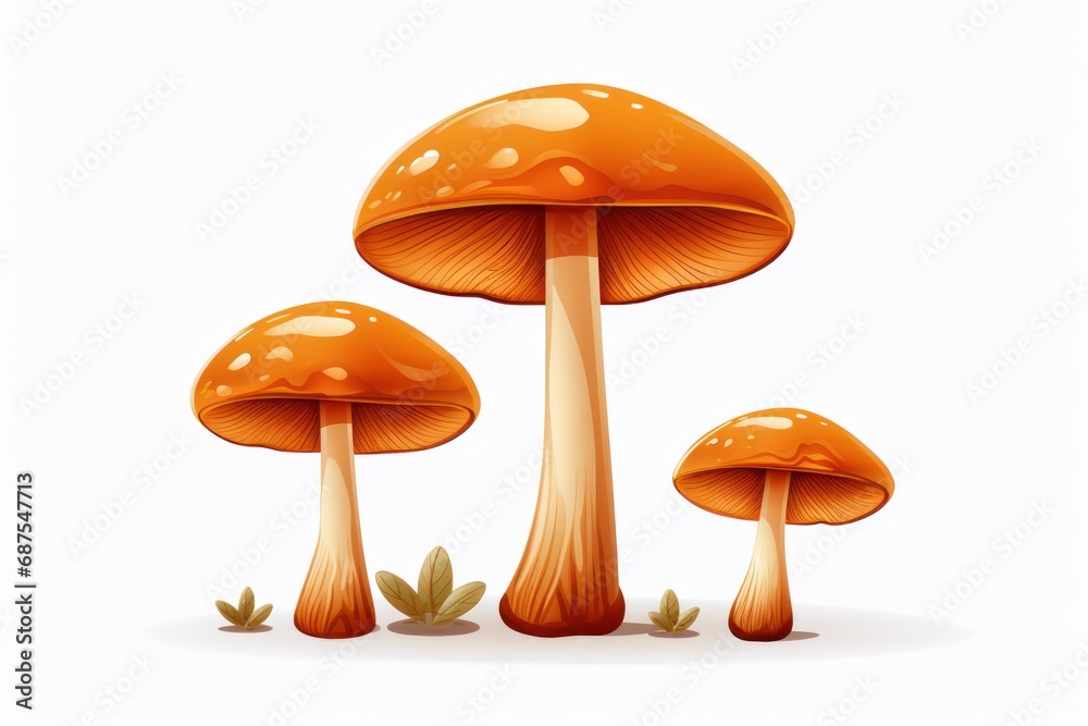Mushrooms icon on white background