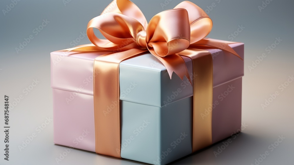 Obraz premium Gift box in pastel colors