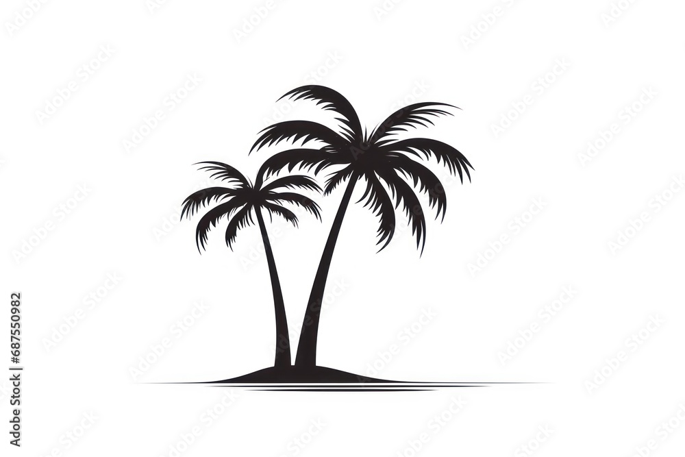 Palm Tree icon on white background