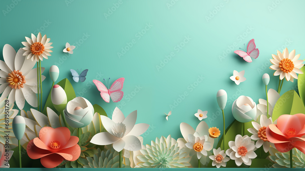 Naklejka premium flower abstract background 