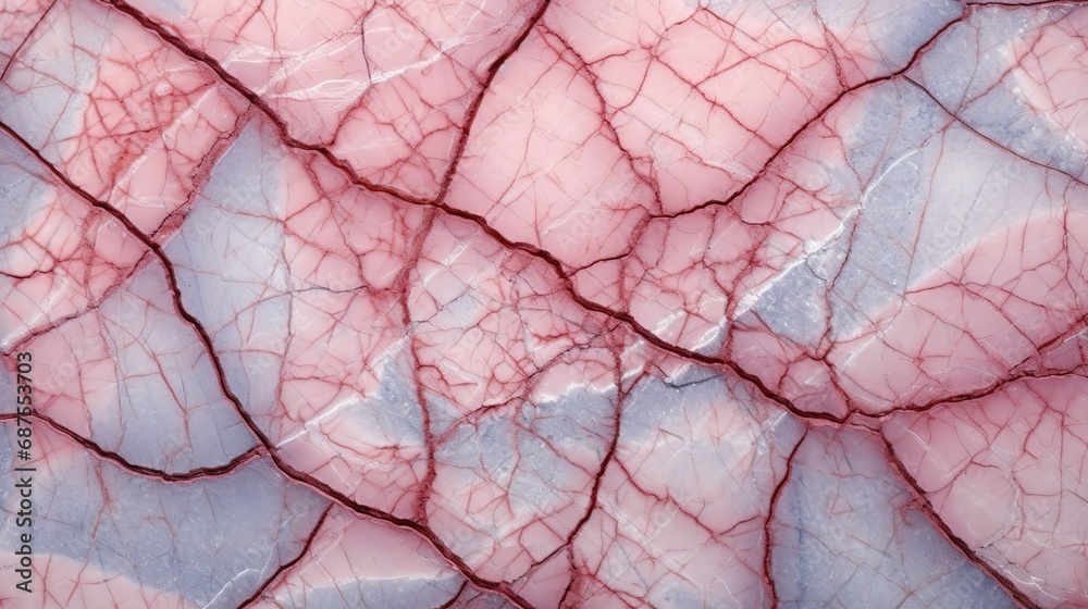 Fototapeta premium Abstract expressive structure slice mineral stone. Amazing banded crystal cross section as a background. Illustration for banner, poster, cover, brochure or presentation.