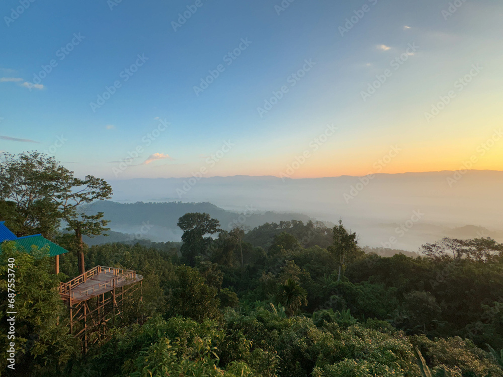 Hill view from Sajek Valley, Rangamati