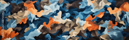 Abstract background from camouflage fabric. Military theme. photo