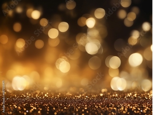 black background with glittering golden bokeh  light   Mood and tone of luxury   made it elegant  and shining with good proportion for image background   AIGENERATED 
