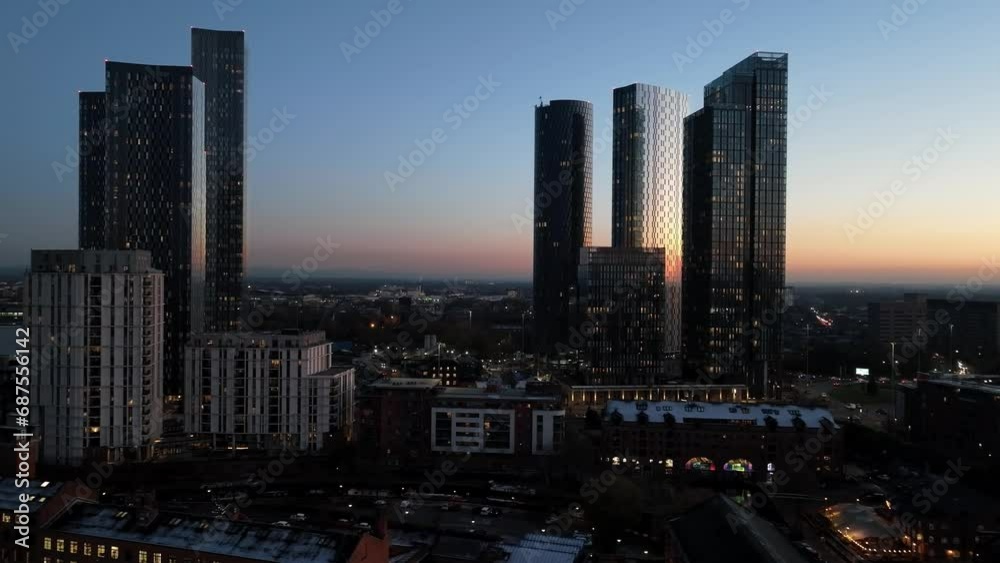 Downtown Manchester at dusk 5 Downtown Manchester at dusk 5
