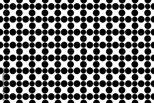 Black dot seamless pattern background 