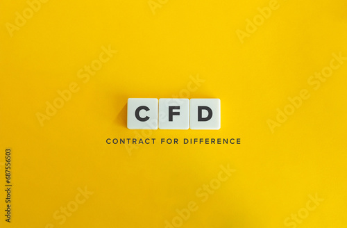 Contract for difference (CFD) Abbreviation and Banner.