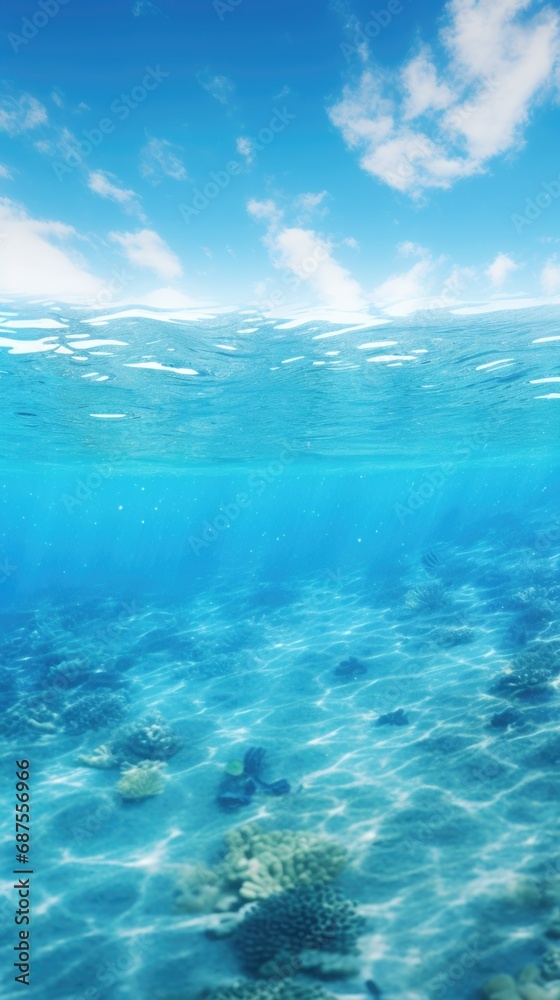 Fototapeta premium Abstract background. Tropical sea. Summer, vacation and travel.