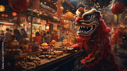 Chinese New Year is a time when Chinese people around the world come together to celebrate the start a new year according to the Chinese calendar.It is a time filled with colors and cries celebration. photo