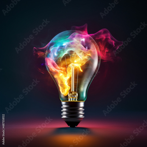 The use of colorful light bulbs and colored smoke are creative elements that show how future technology can be realistically and colorfully incorporated into the visuals. Future technologies may have.