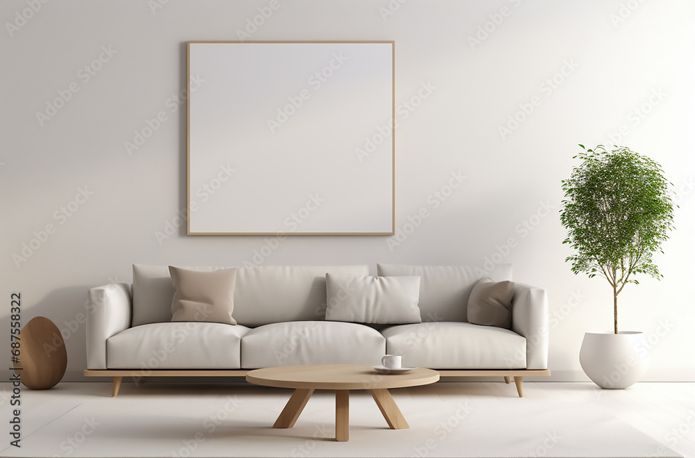 A minimalist living room 