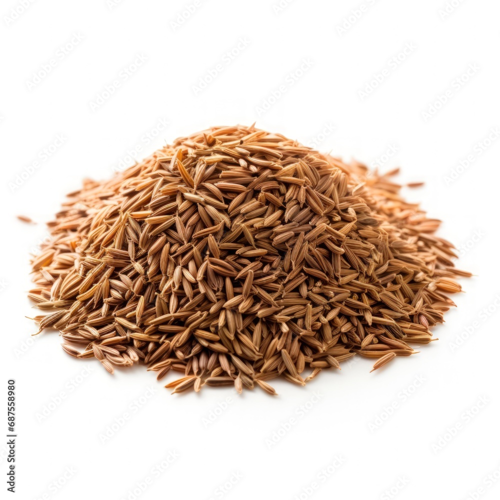 Cumin seeds isolated on white Cumin seeds isolated on white