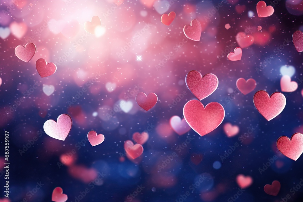 pink hearts texture on violet background pink hearts texture on violet background