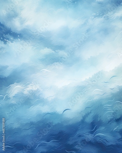 Abstract winter background. Seasons. Cool, blue tones.