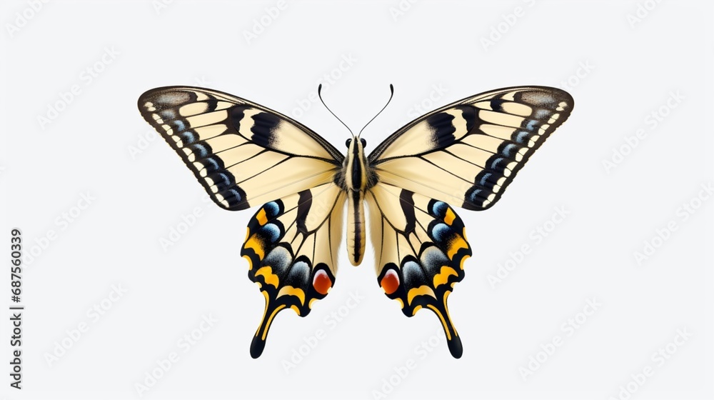 Swallowtail butterfly isolated Ai Generative Swallowtail butterfly isolated Ai Generative