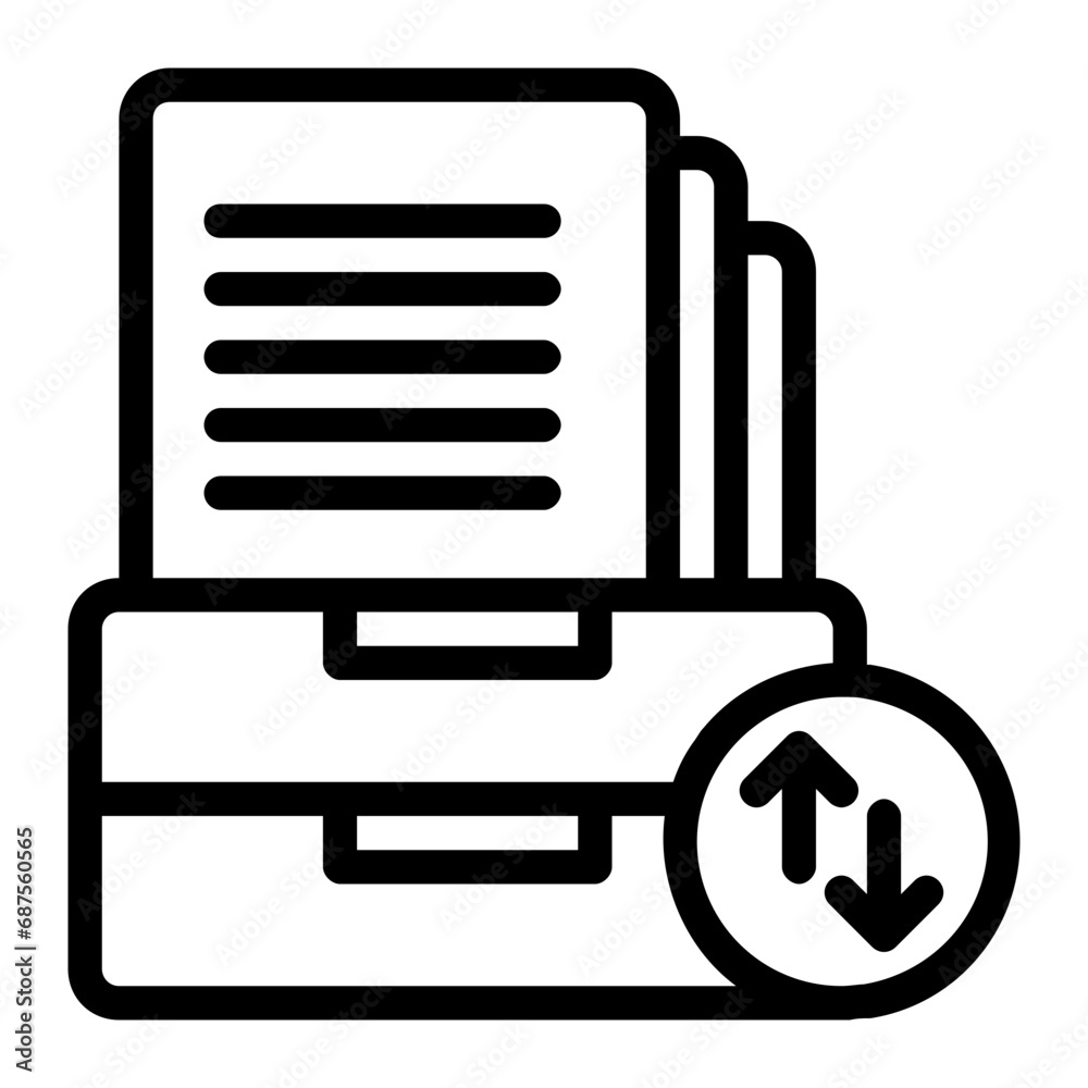 Document Archive Mail In Out Organizer Vector Line Icon, suitable for business or investment or office purpose. Document Archive Mail In Out Organizer Vector Line Icon, suitable for business or investment or office purpose.