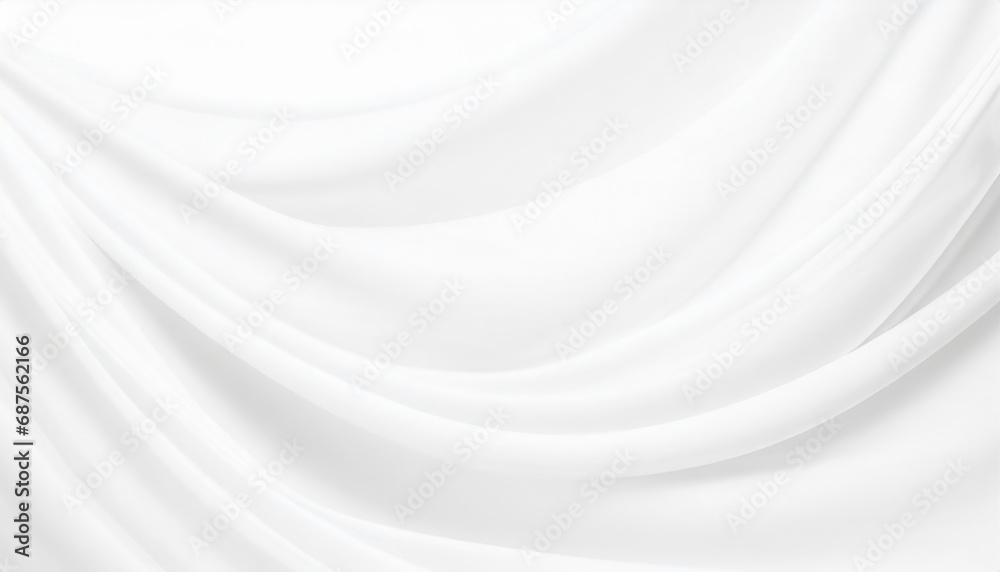 Abstract white background with gentle, flowing waves