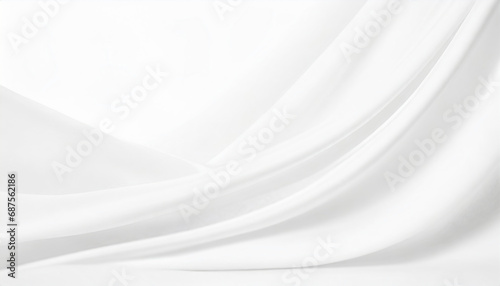 Abstract white background with gentle, flowing waves