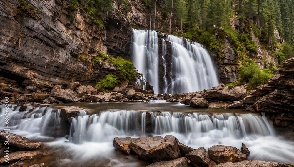 Fototapeta premium waterfall in the woods