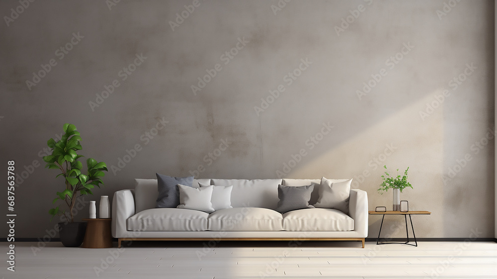 A minimalist living room A minimalist living room