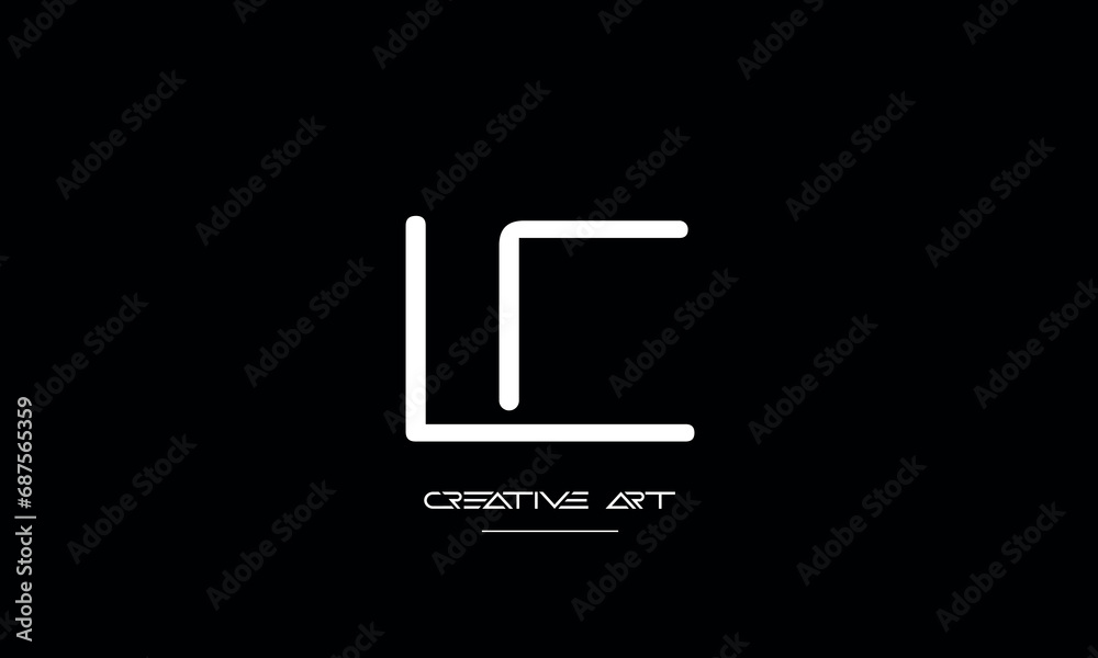 CL, LC, C, L abstract letters logo monogram CL, LC, C, L abstract letters logo monogram