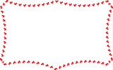 Red Heart frame Square shape vintage frames retro badges vector love frames cute decoration background borders valentine wedding celebration romantic greeting card label frames banners