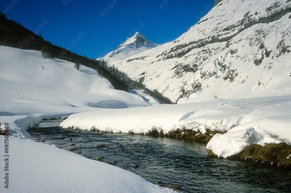 Gave d'Ossau, Parc national des Pyrénées, 64, Béarn, Pyrénées Atlantiques, France