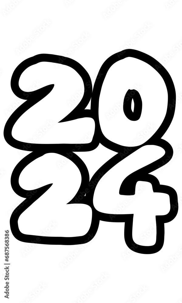 Happy New Year. Lettering text for Happy New Year Happy New Year. Lettering text for Happy New Year