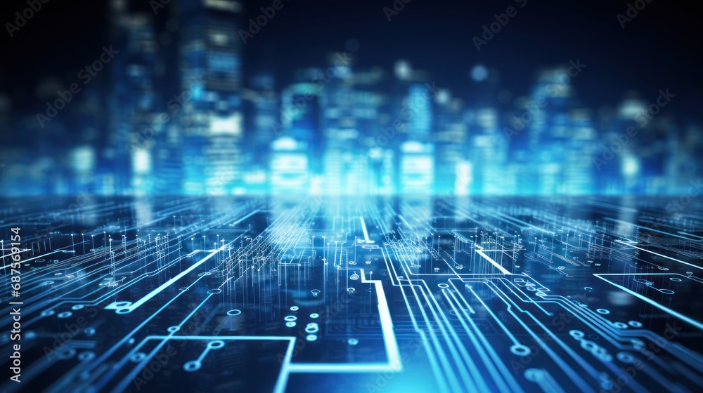 Digital Transformation in IT Background Digital Transformation in IT Background